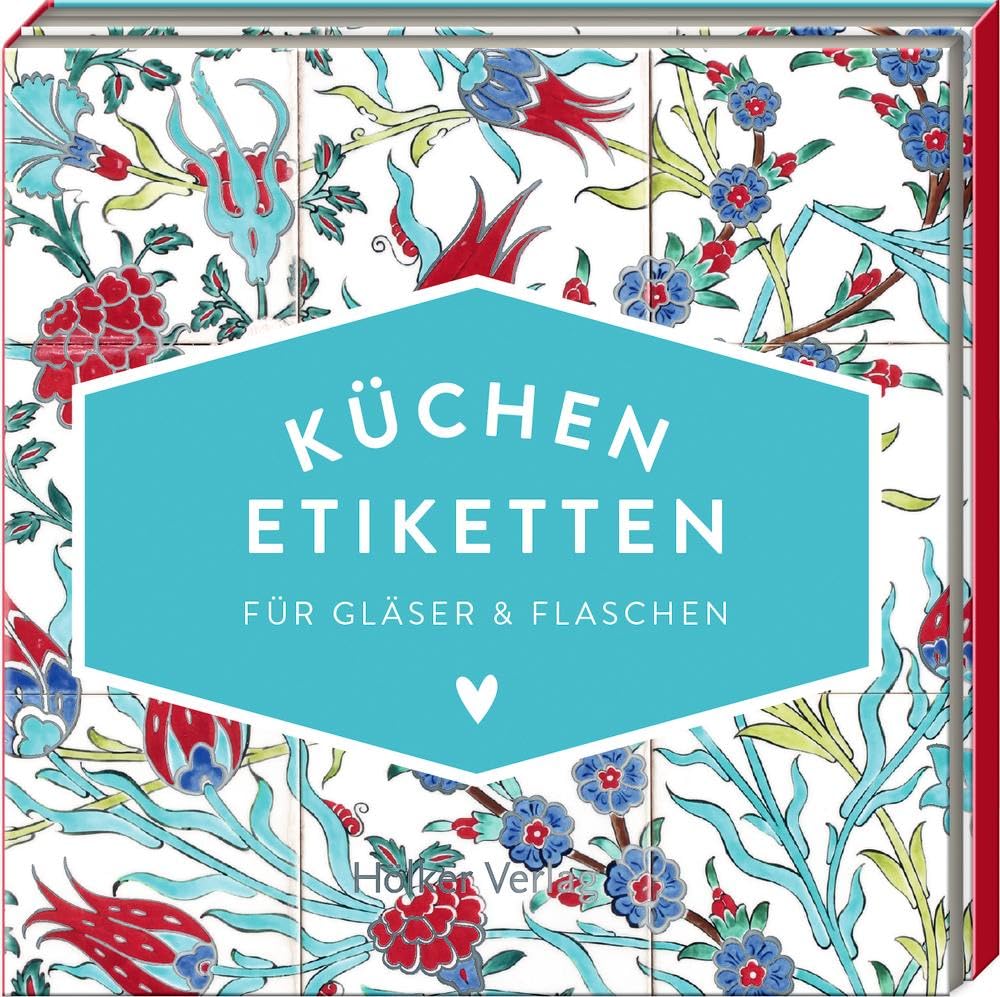 Küchen-Etiketten für Gläser & Flaschen (Türkis, Hölker Küchenpapeterie) Living & Furnishing