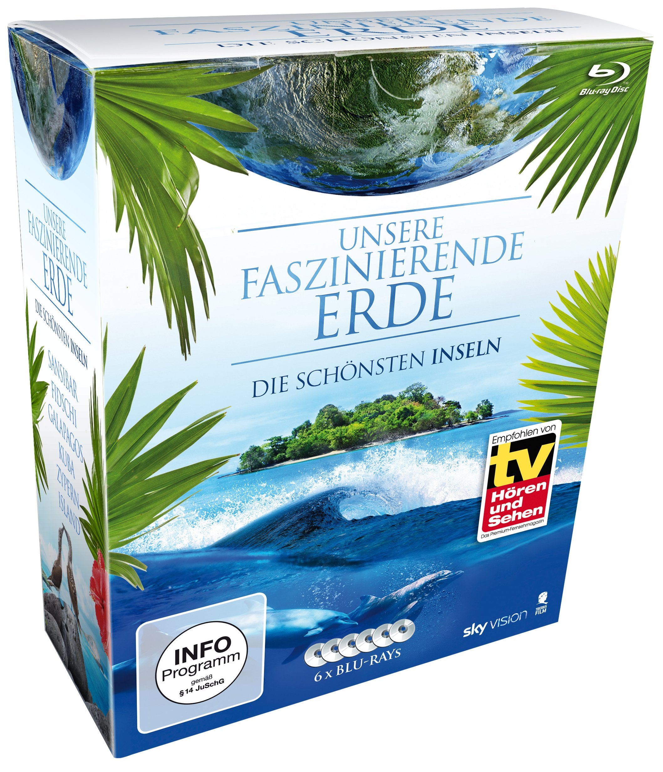 Unsere faszinierende Erde - Die schönsten Inseln, Die Komplettbox (Limited Edition auf 6 Blu-rays) (SKY VISION) Movies