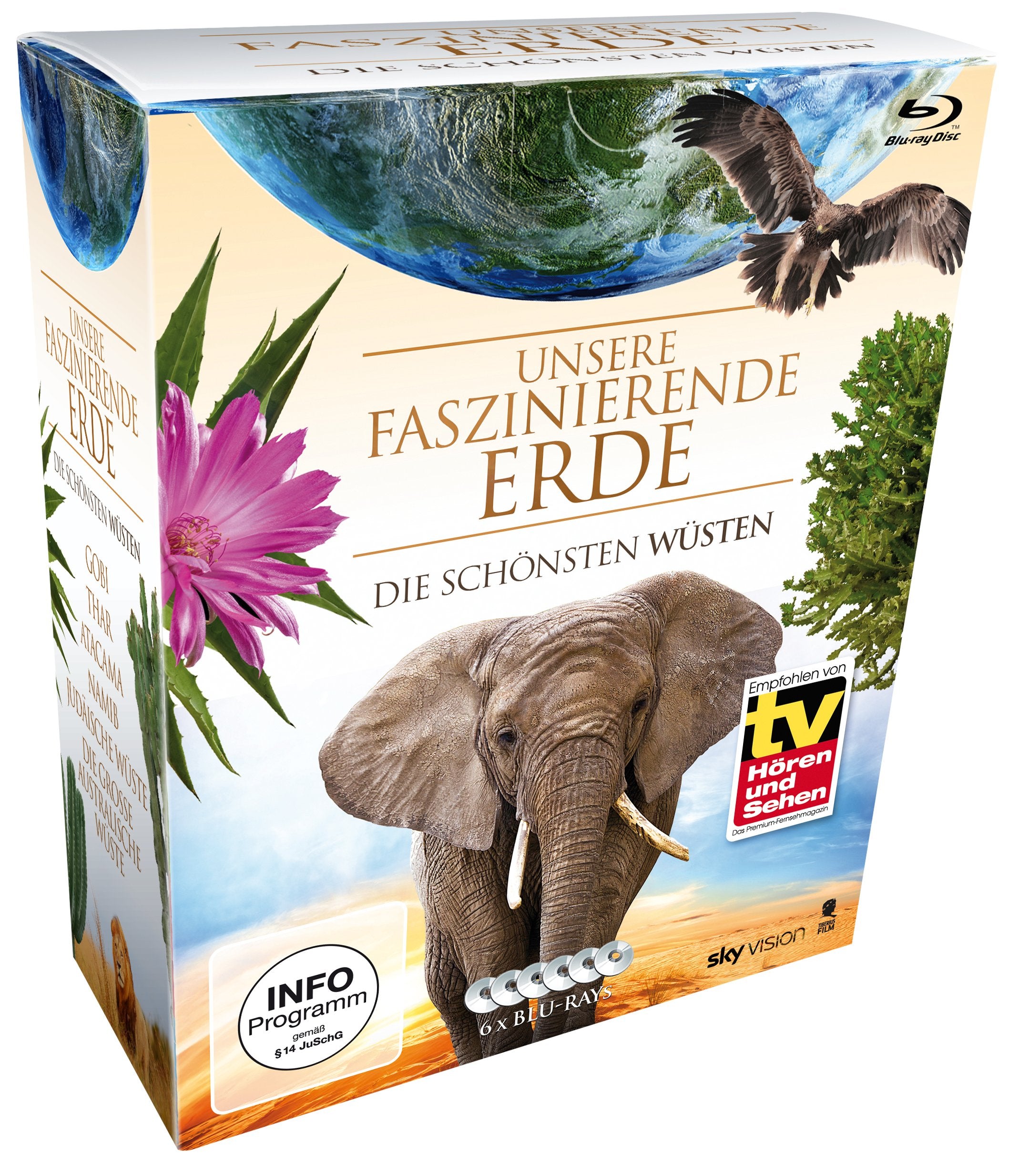 Unsere faszinierende Erde - Die schönsten Wüsten, Die Komplettbox (Limited Edition auf 6 Blu-rays) (SKY VISION) Movies