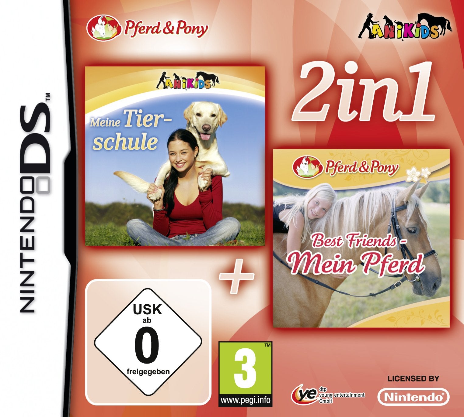 2 in 1: Meine Tierschule + Best Friends - Mein Pferd Nintendo DS