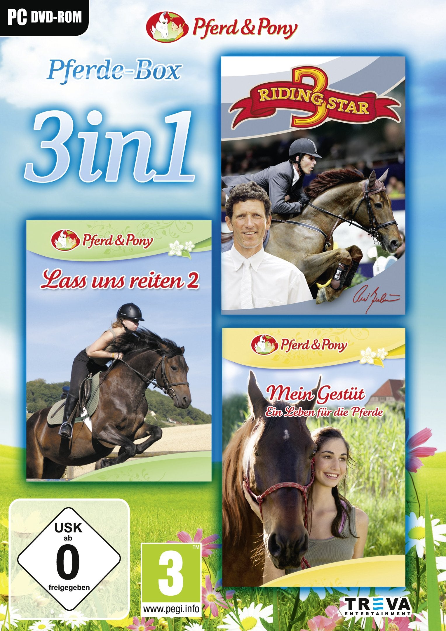 3 in 1: Riding Star 3 & Lass uns Reiten 2 & Mein Gestüt: Ein Leben für die Pferde PC