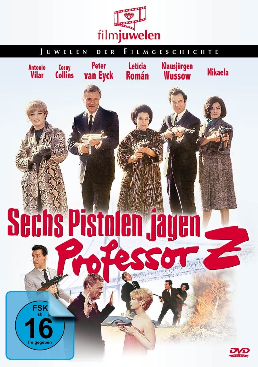 Sechs Pistolen jagen Professor Z. Films
