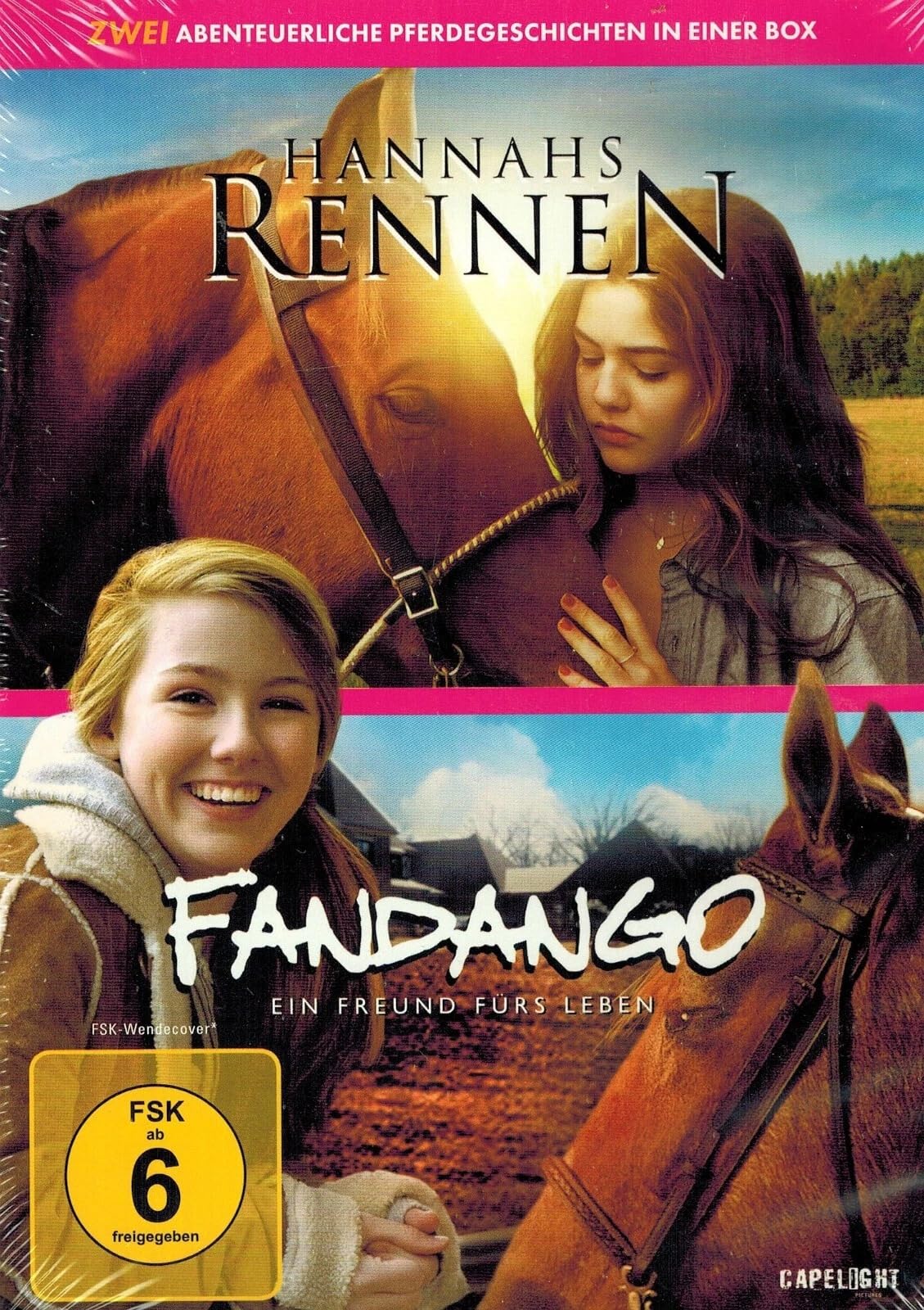 Fandango - Ein Freund fürs Leben ( 2012 - A Fine Step ) + Hannahs Rennen ( 2016 - Race to Win / Redemption ) - Die Pferde Abenteuer DVD Box Limited Edition Movies