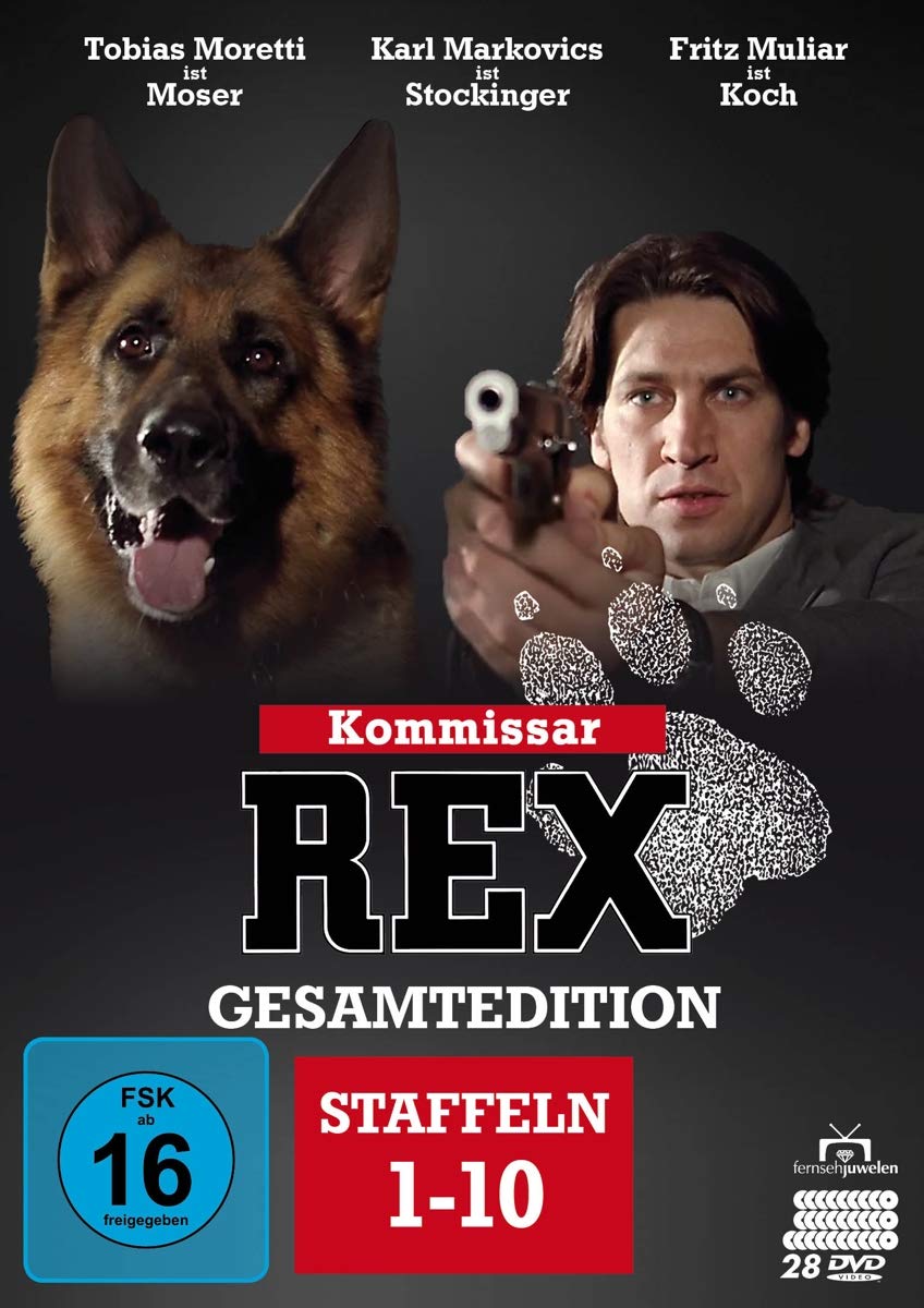Kommissar Rex - Gesamtedition (Staffeln 1 bis 10 - Alle 119 Folgen) + Bonus-Disc. 28 DVDs Box sets