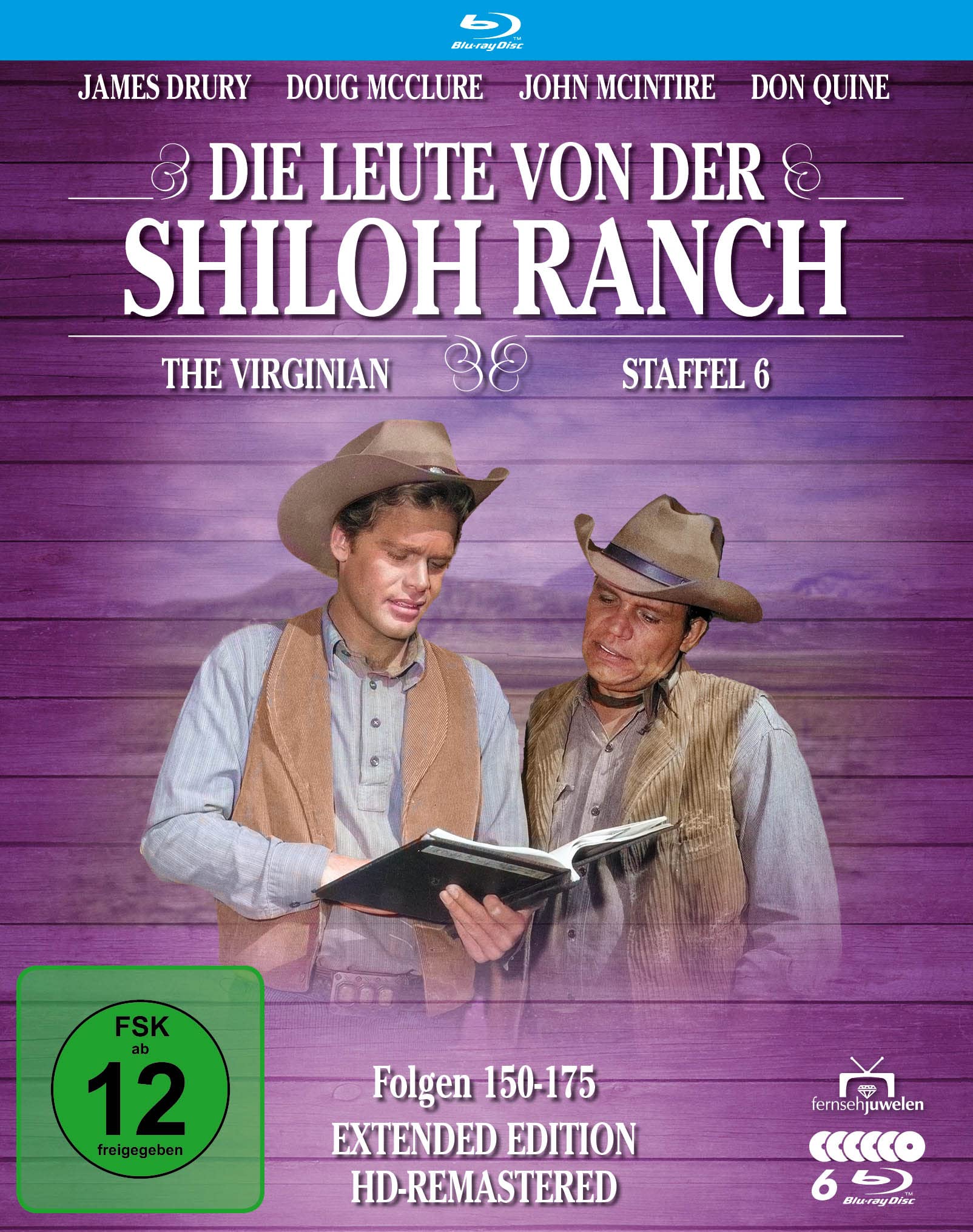 Die Leute von der Shiloh Ranch - Staffel 6 (HD-Remastered) (Fernsehjuwelen) (6 Blu-rays) Box sets