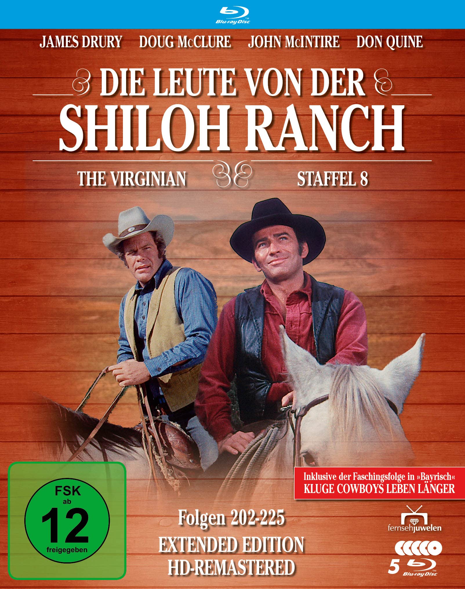 Die Leute von der Shiloh Ranch - Staffel 8 (HD-Remastered) (Fernsehjuwelen) (5 Blu-rays) Box sets