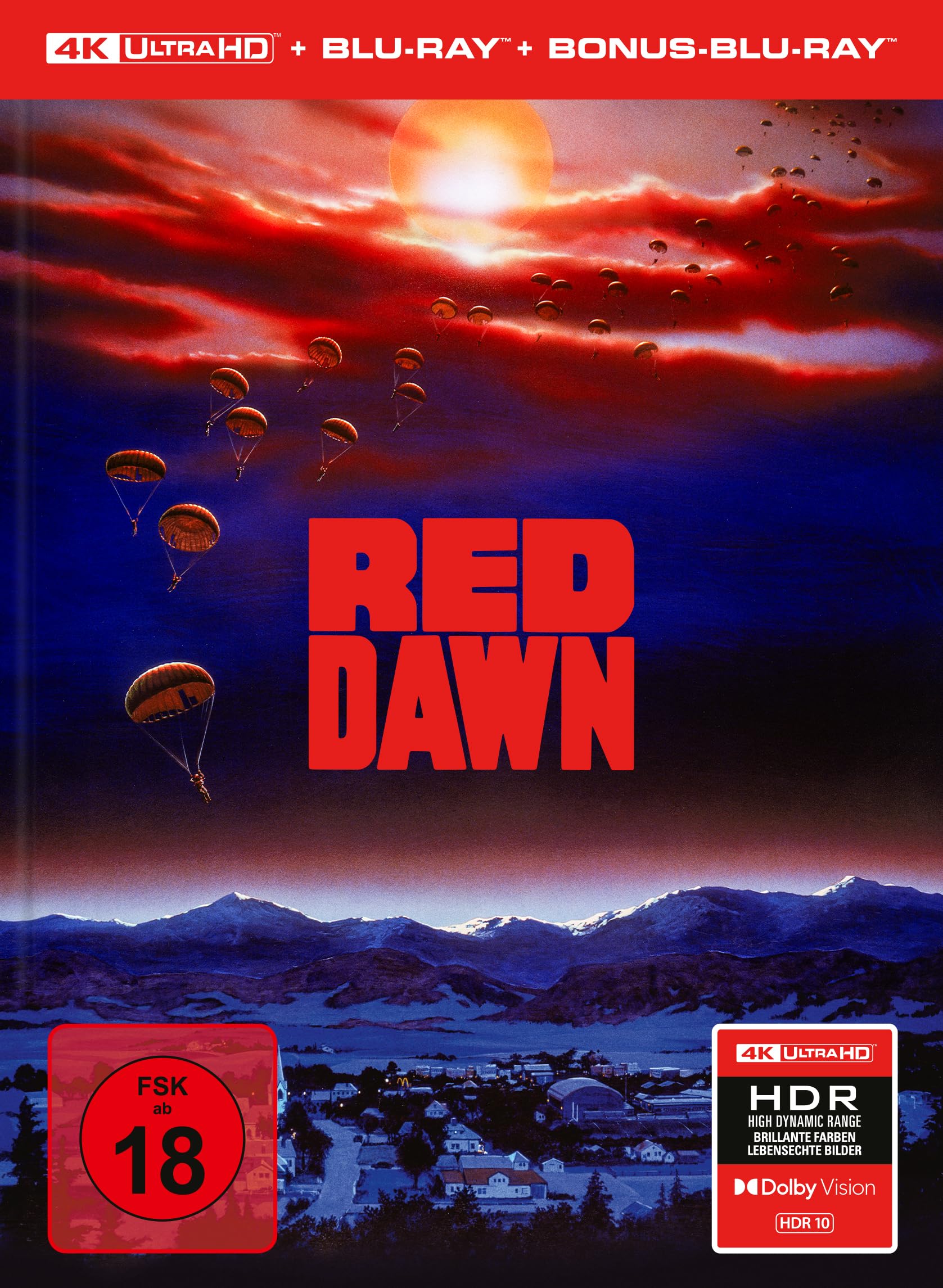 Red Dawn (Die rote Flut) - 3-Disc Limited Collector's Edition im Mediabook - Cover A (4K Ultra HD+Blu-ray+Bonus-Blu-ray) Movies