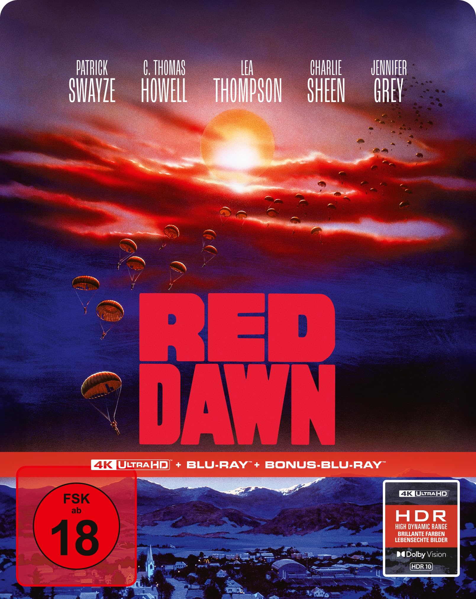 Red Dawn (Die rote Flut) - 3-Disc Limited SteelBook (4K Ultra HD + Blu-ray + Bonus-Blu-ray) Movies