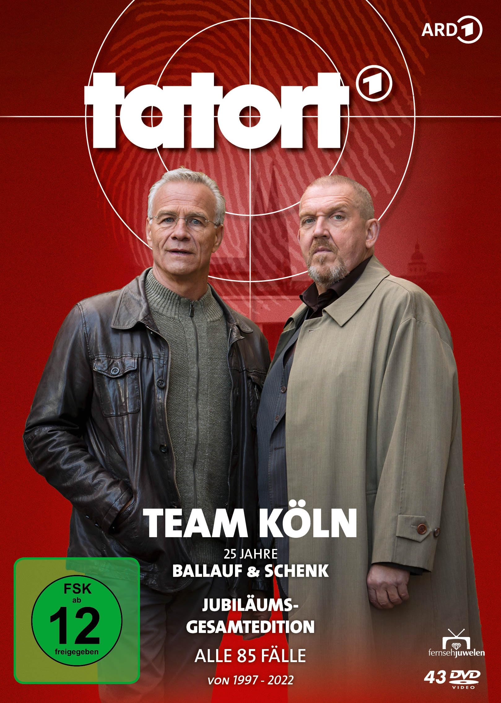 Tatort - Team Köln (Ballauf & Schenk) - 25 Jahre Jubiläums-Gesamtedition (Alle 85 Folgen von 1997-2022) Box sets