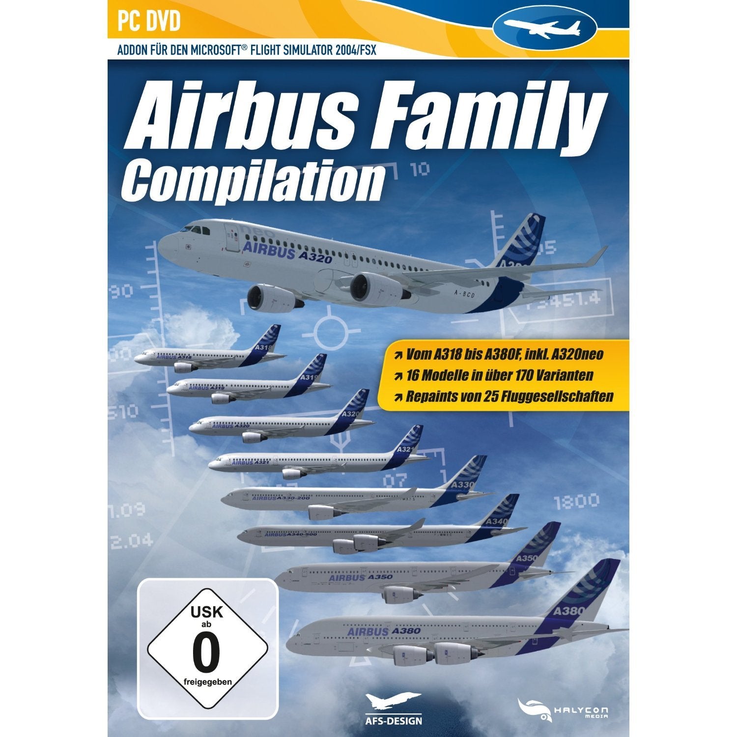Airbus Family Compilation - AddOn für FS2004/FSX - PC