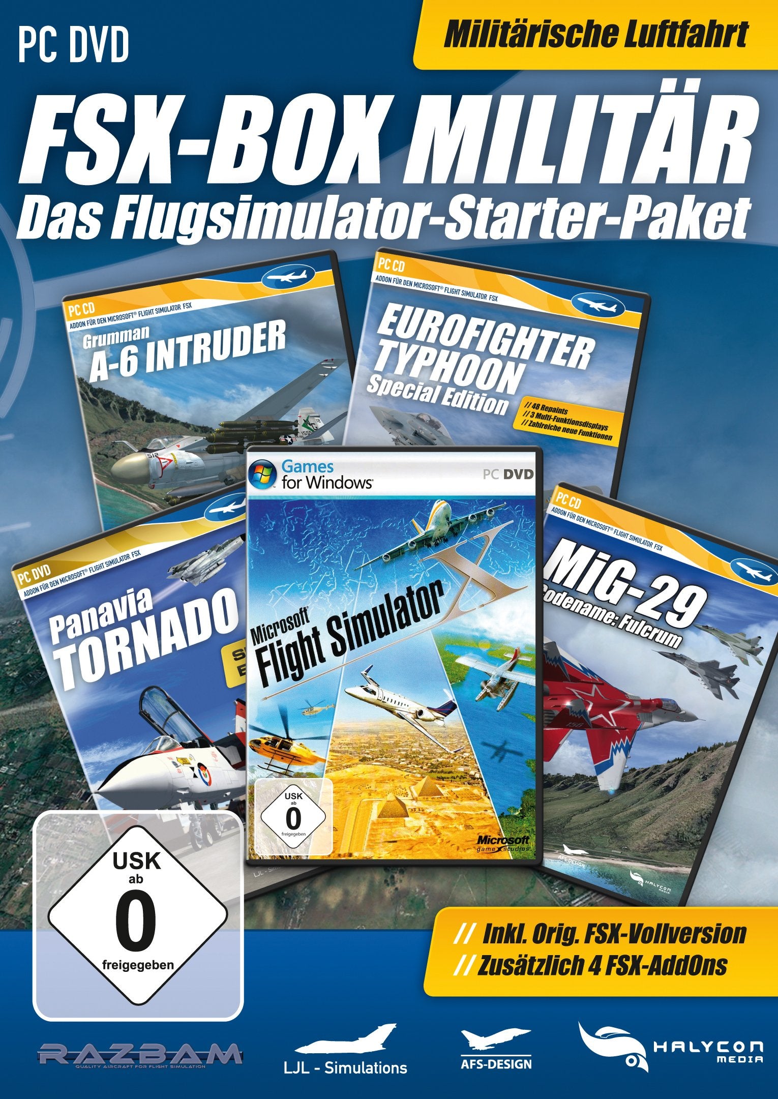 Flight Simulator X - Box Militär (Add - On) - PC