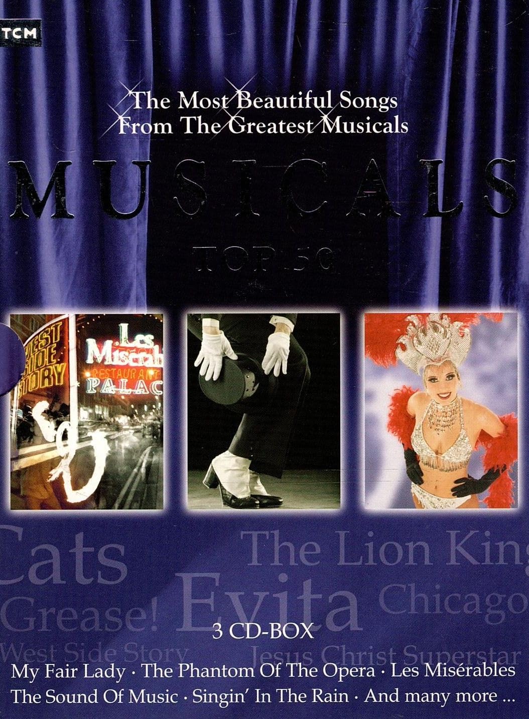 THE NEW YORK THEATER ORCHESTRA AND THE BROADWAY CHOIR - MUSICALS TOP 50 THE MOST BEAUTIFUL SONGS FROM THE THE GREATEST MUSICALS Music