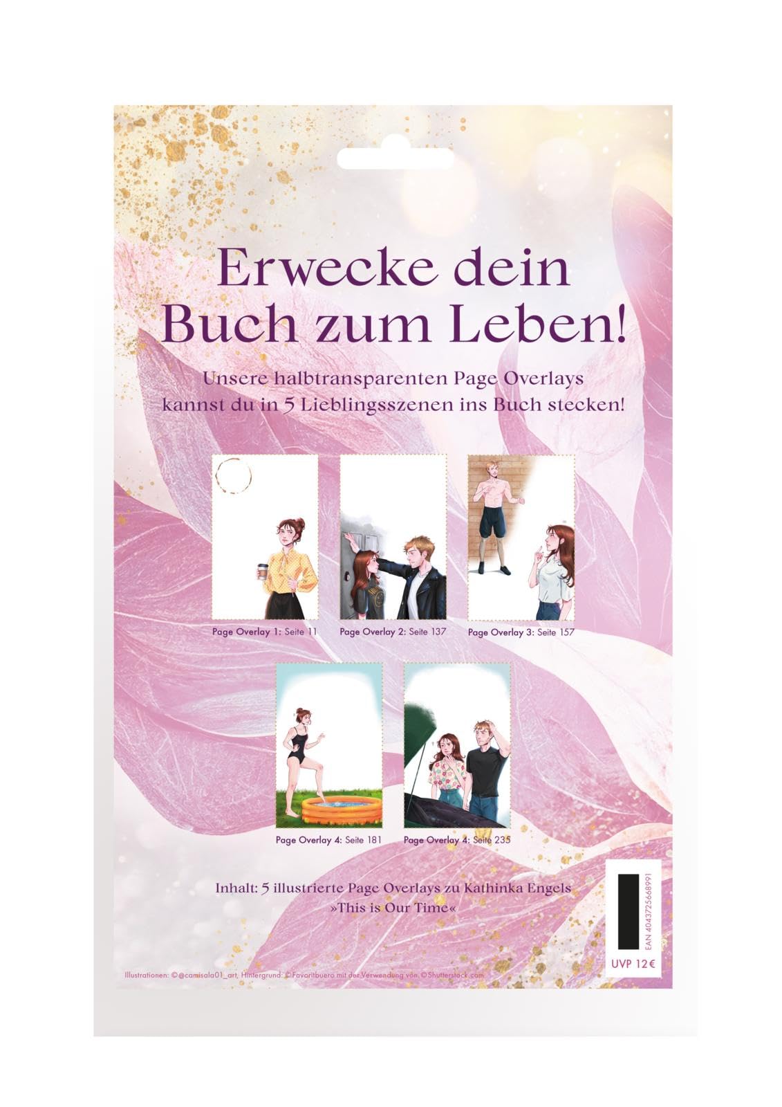 Overlays Kathinka Engel, This is Our Time: Der neue Trend: Exklusive Illustrationen zur berührenden Story von Ferne und Rio als einlegbare Page Overlays Contemporary literature