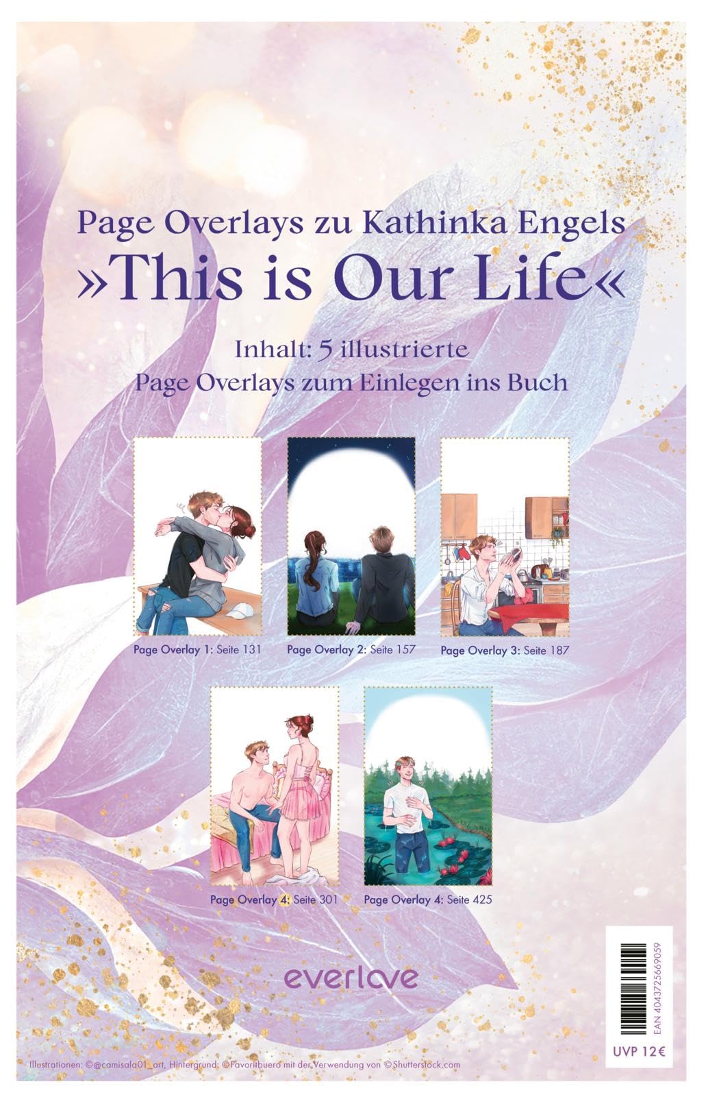 Overlays Kathinka Engel, This is Our Life: Der neue Trend: Exklusive Illustrationen zur berührenden Story von Ferne und Rio als einlegbare Page Overlays Contemporary literature