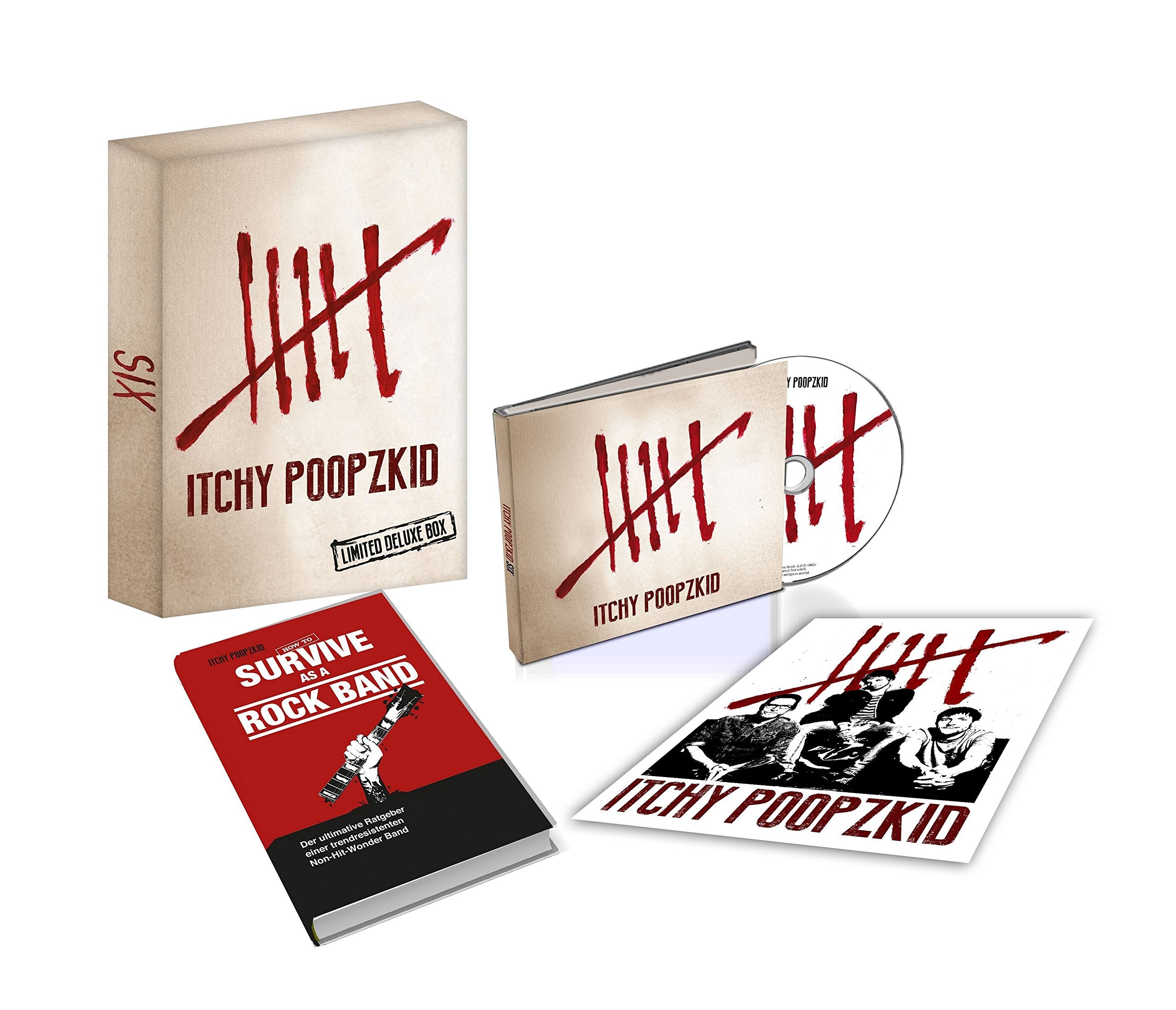 Six (Ltd. Deluxe Box) - CD + Buch „How to survive as a rock band" + sig. Siebdruck Alternative & Indie