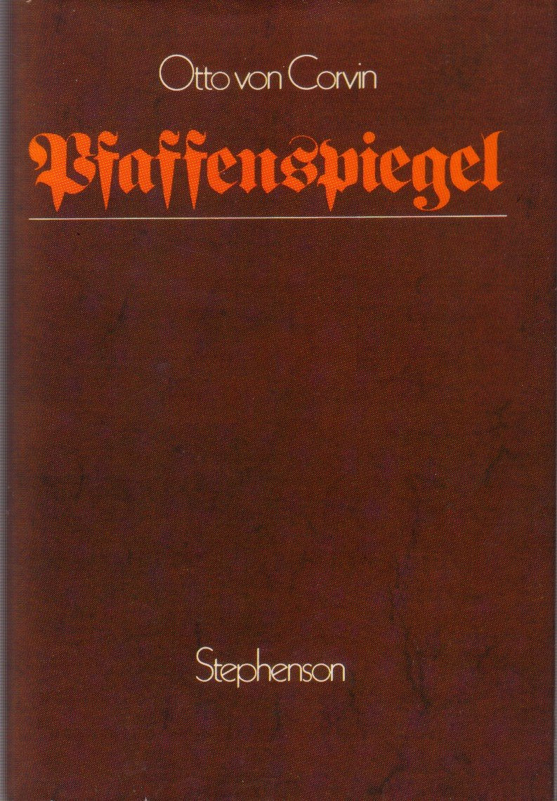 Pfaffen-Spiegel.Historische Denkmale des Fanatismus.Kulturbilder Books