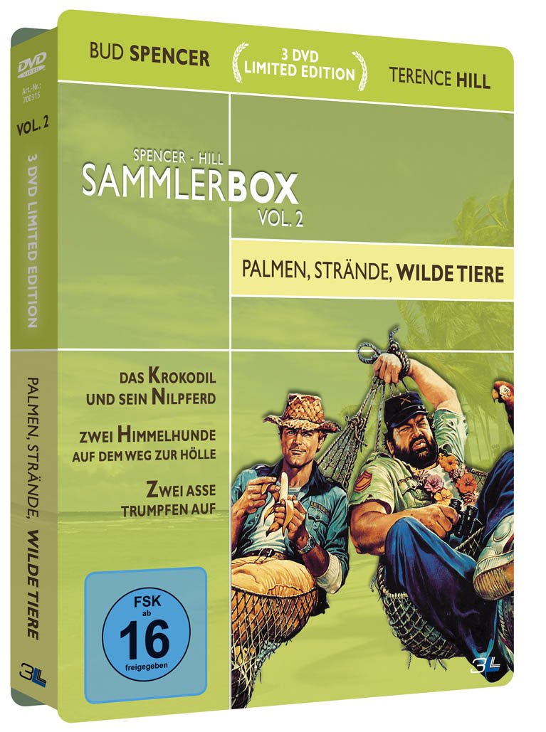 Bud Spencer & Terence Hill Sammlerbox Vol. 2: Palmen, Strände, wilde Tiere (3 DVDs) Movies