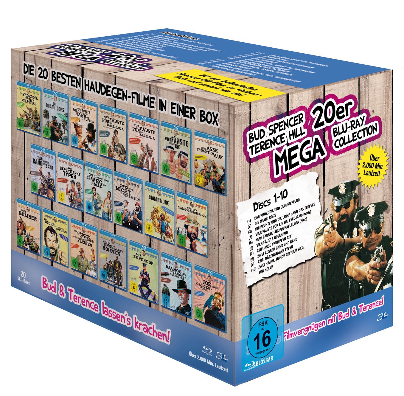 Bud Spencer & Terence Hill - 20er Mega Blu-ray Collection (20 Discs) (exklusiv bei Amazon.de) Films