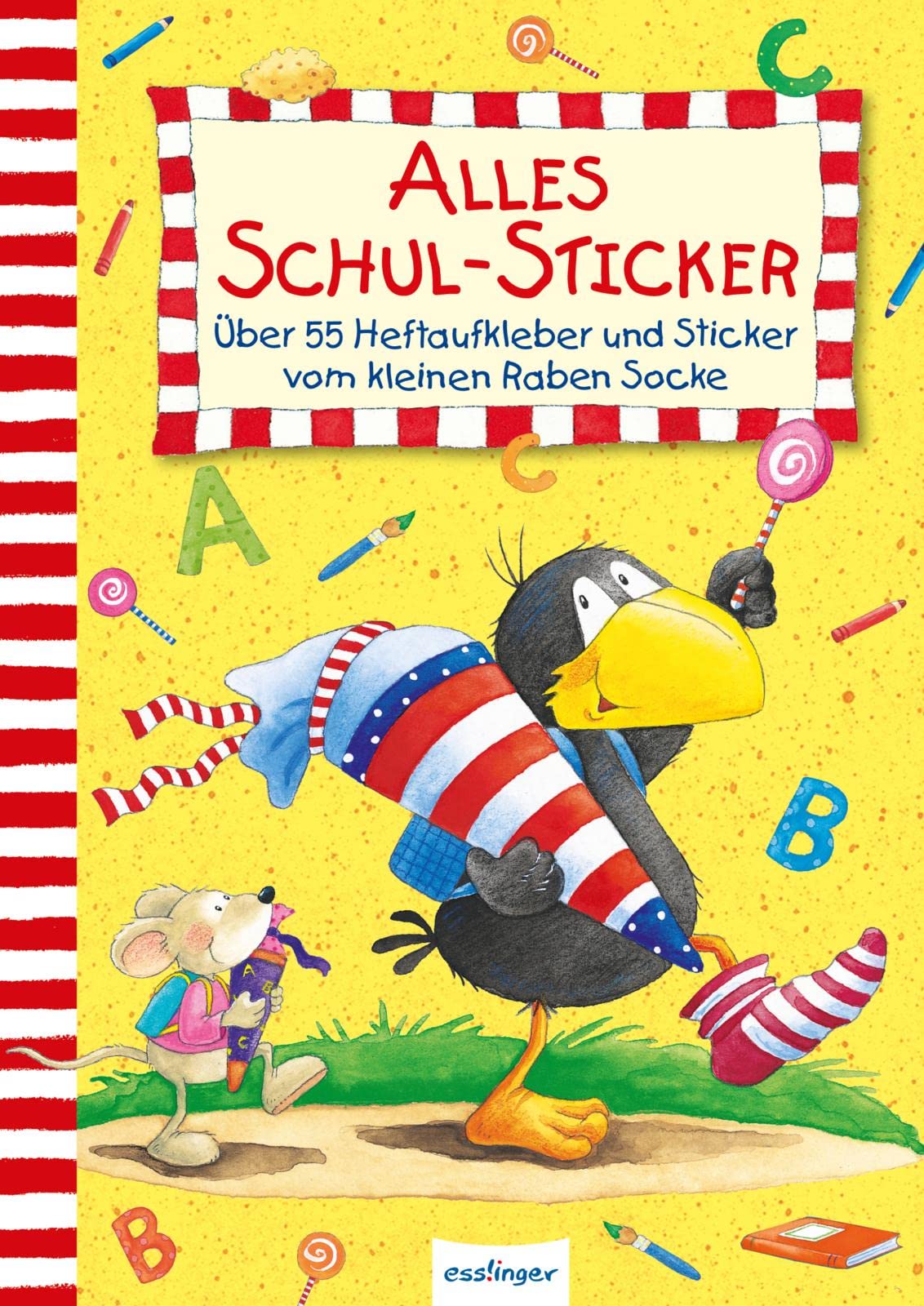 Der kleine Rabe Socke: Alles Schul-Sticker book