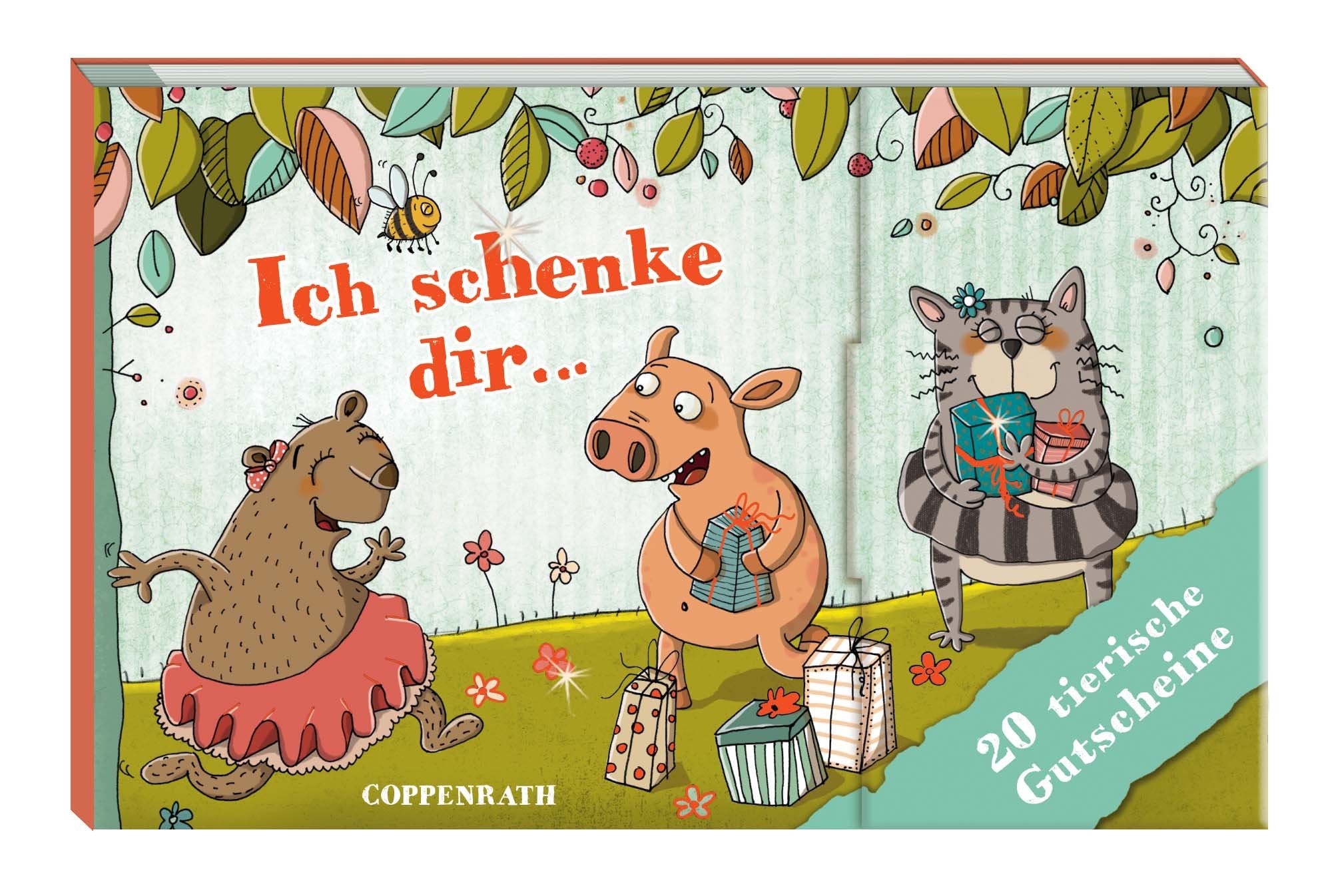 Ich schenke dir ... 20 tierische Gutscheine - Lustige Tiere: (Verkaufseinheit) Children's books