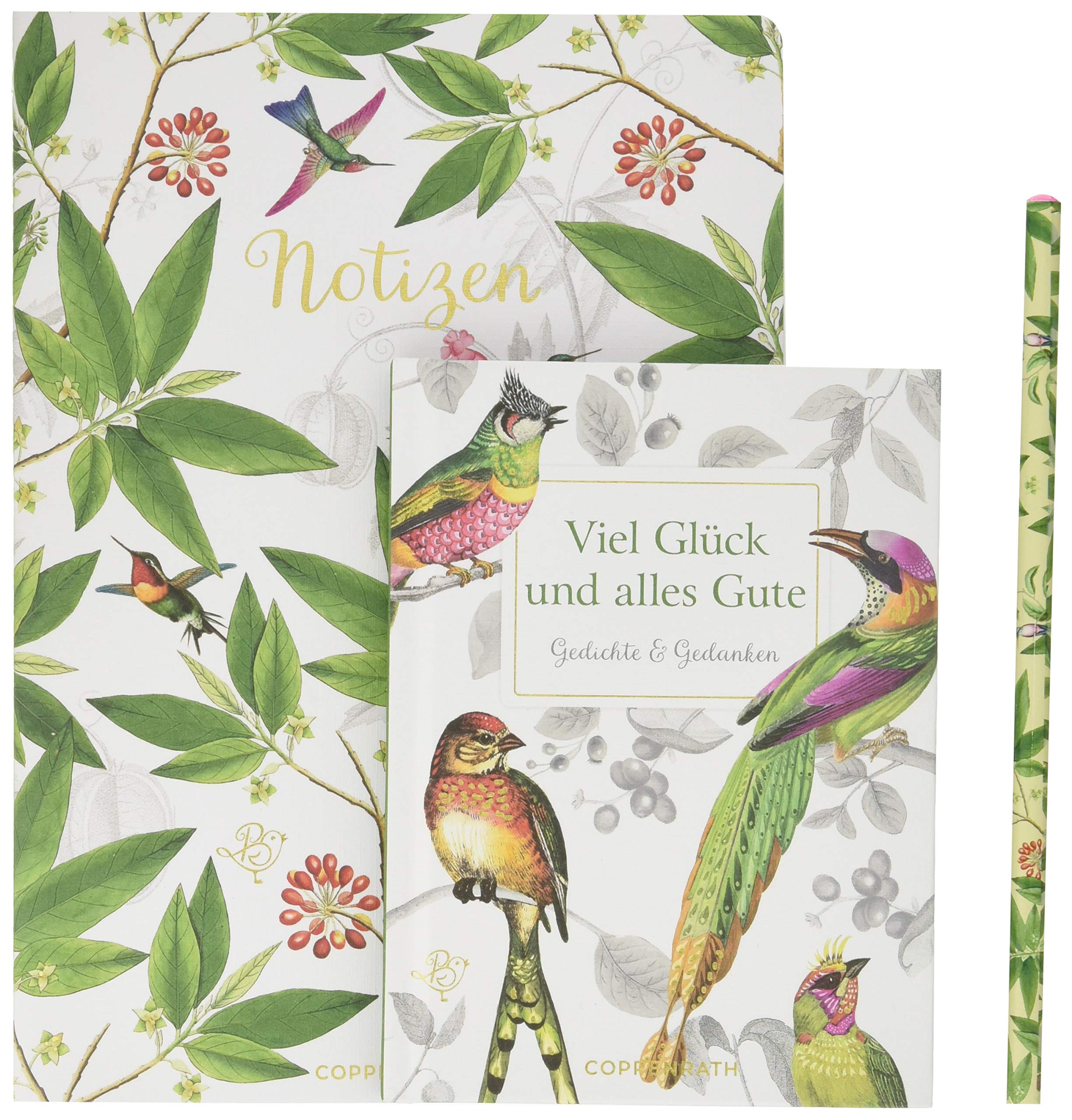 Viel Glück und alles Gute: Lesen - Schreiben - Genießen Buch mit Notizheft und Bleistift Buch mit Notizheft und Bleistift Poetry