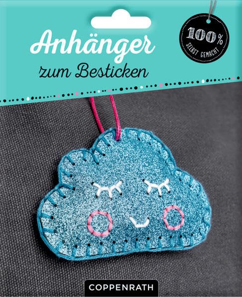 Ruck, zuck kreativ: Anhänger zum Besticken (Glitzer-Wolke) (100% selbst gemacht) Non-fiction