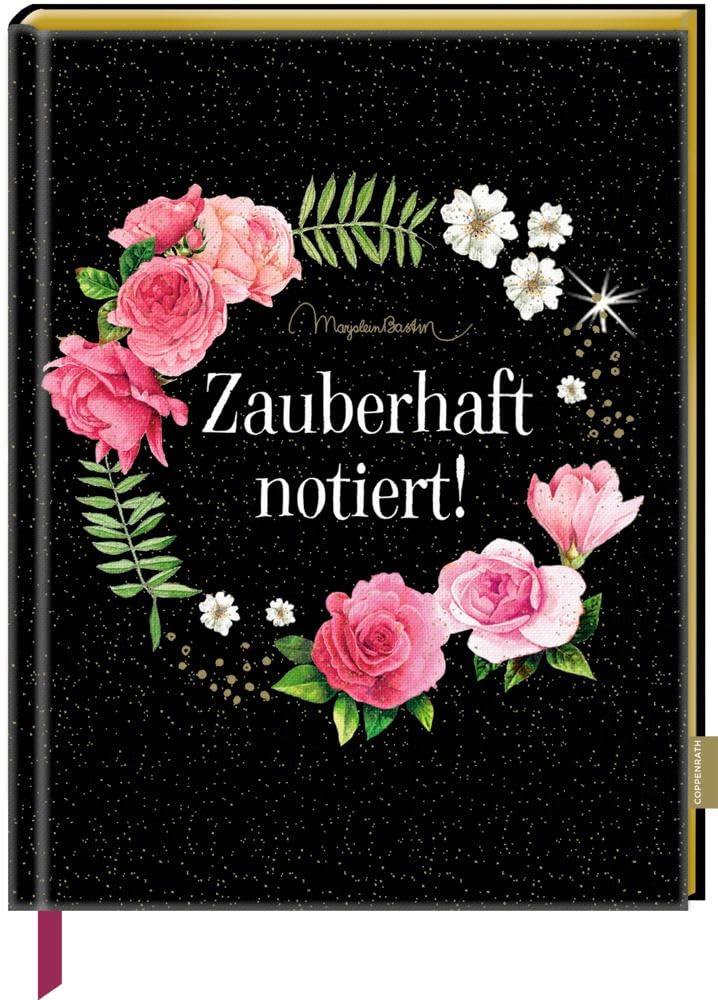 Notizbuch mit glitzerndem Stoffeinband - Zauberhaft notiert! (M. Bastin) Stationery