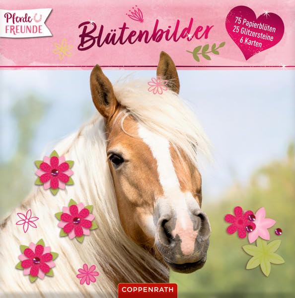 Pferdefreunde: Blütenbilder: 6 Motive, 75 Papierblumen und 25 Glitzersteine Tiptoi & Games