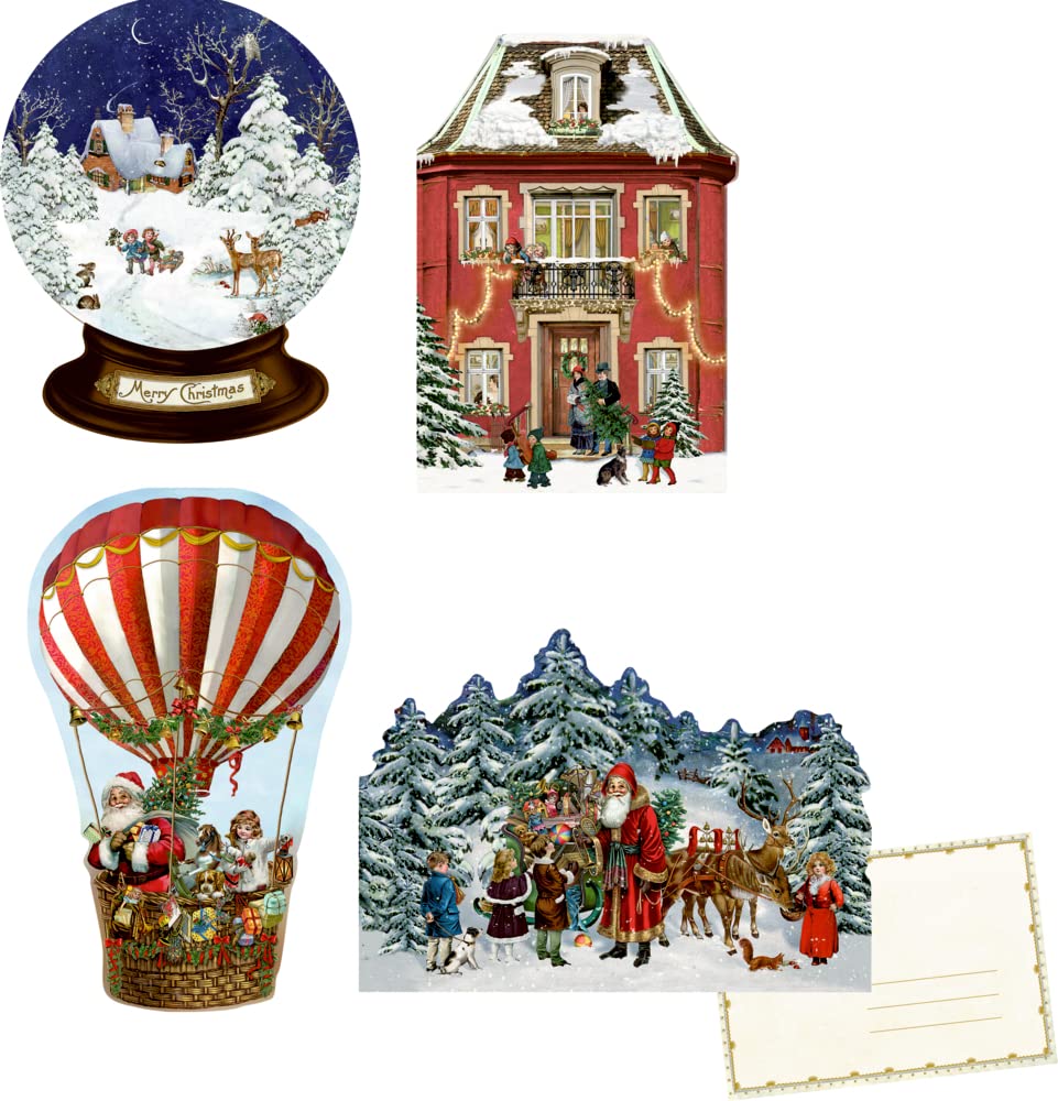 Mini-Adventskalender – Nostalgische Weihnachten: (4 Motive x 6 Ex.) Lifestyle