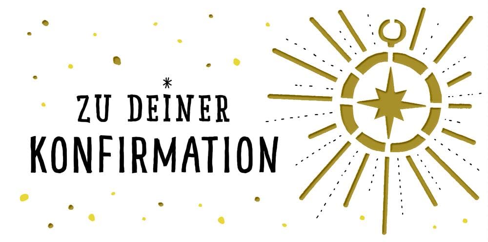 Kuvert für einen Geld- oder Gutschein - Zu deiner Konfirmation Hobbies & Crafts Books