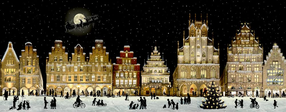 Wandkalender Weihnachtliches Stadtpanorama book
