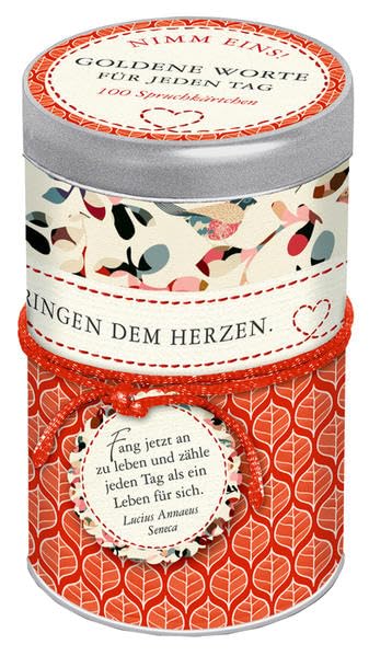 Sprüchedose - Nimm eins! Goldene Worte für jeden Tag: 100 Spruchkärtchen Living & Furnishing