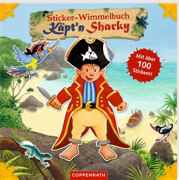 Sticker-Wimmelbuch Käpt'n Sharky Hobbies & Crafts