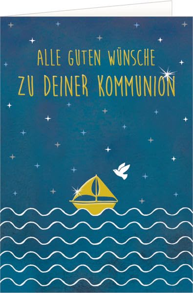 Grußkarte - Alle guten Wünsche zu deiner Kommunion Hobbies & Crafts