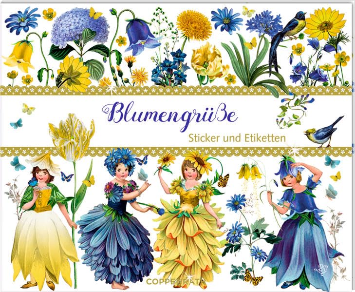 Stickerbuch - Blumengrüße - Edition Barbara Behr: Sticker und Etiketten Living & Furnishing