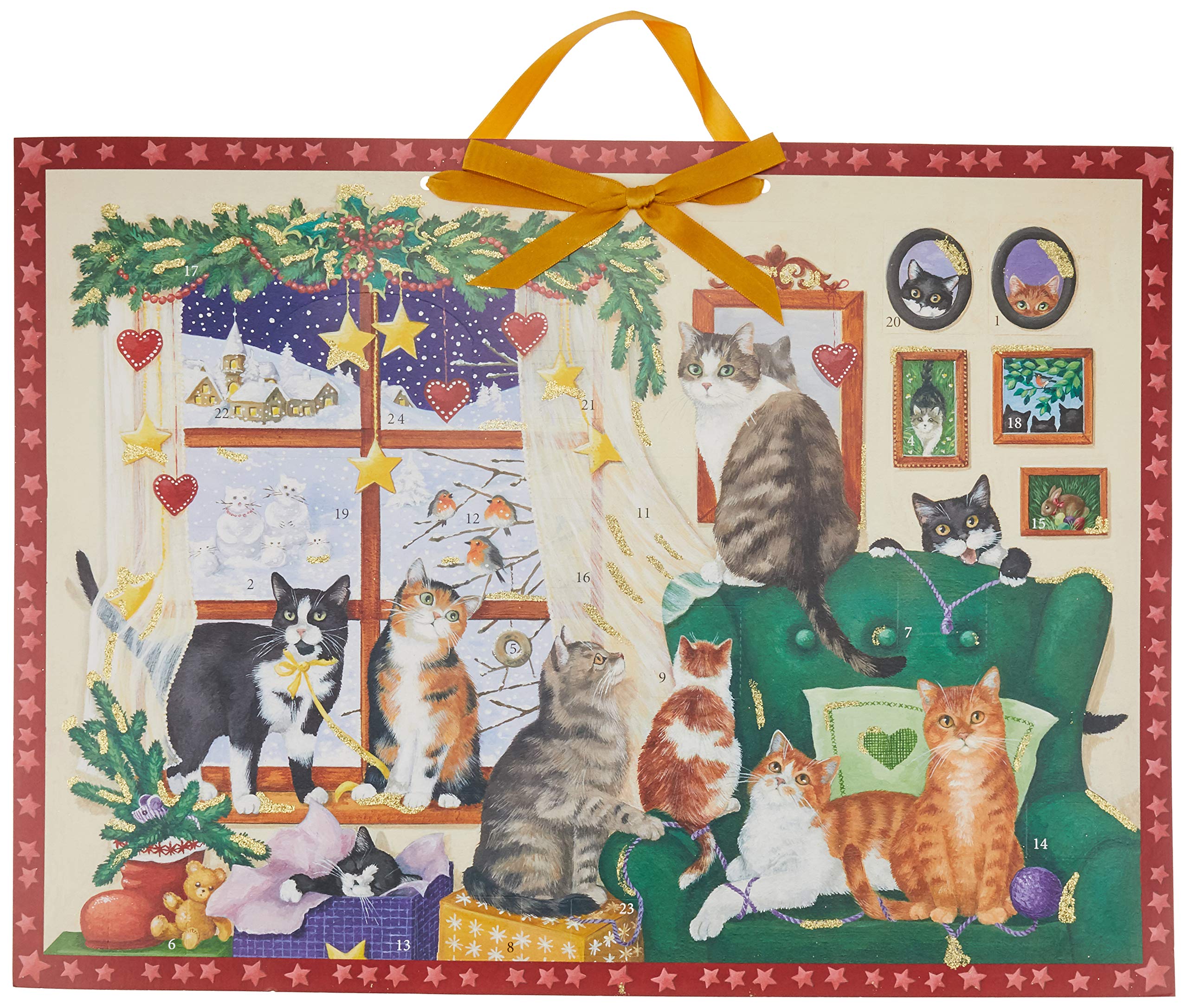 Wand-Adventskalender - Gemütlicher Advent mit Katzen Film, Art & Culture