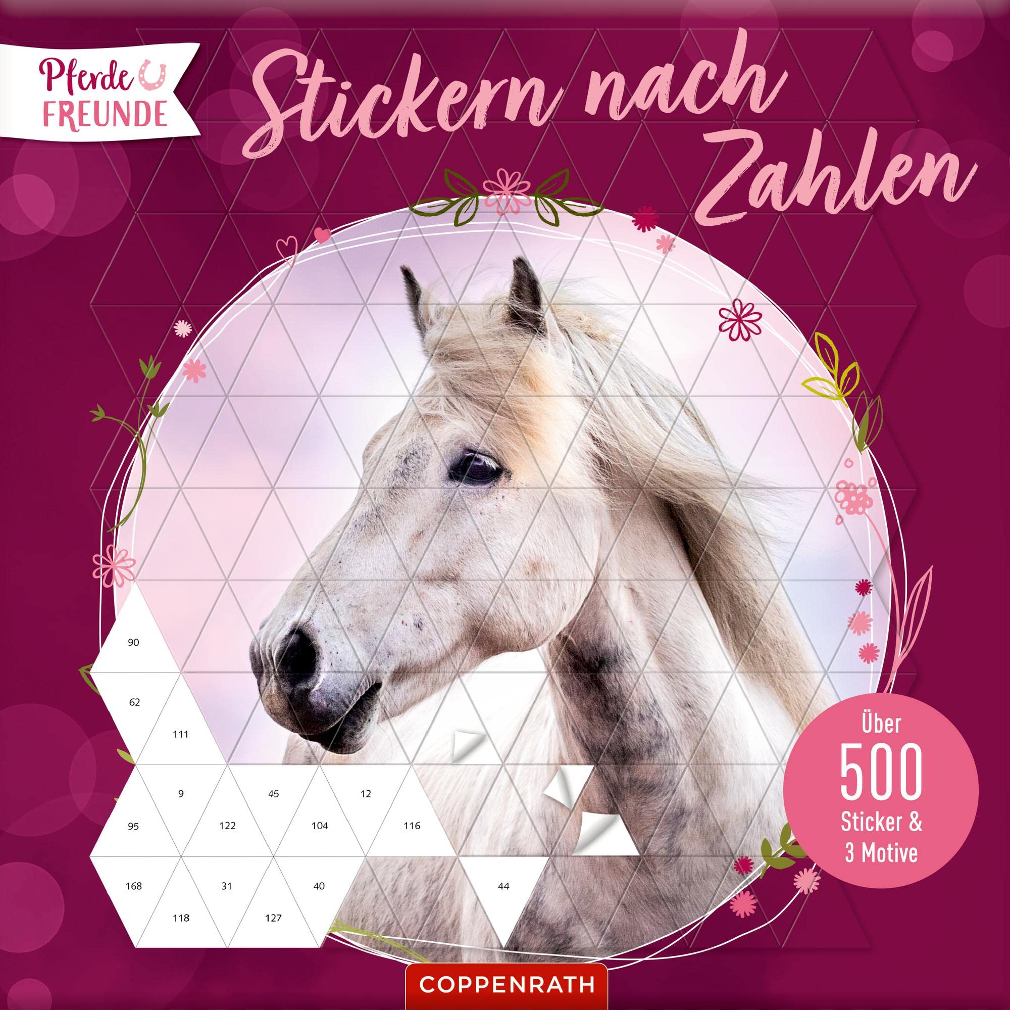 Stickern nach Zahlen: Über 500 Sticker & 3 Motive (Pferdefreunde) Non-fiction