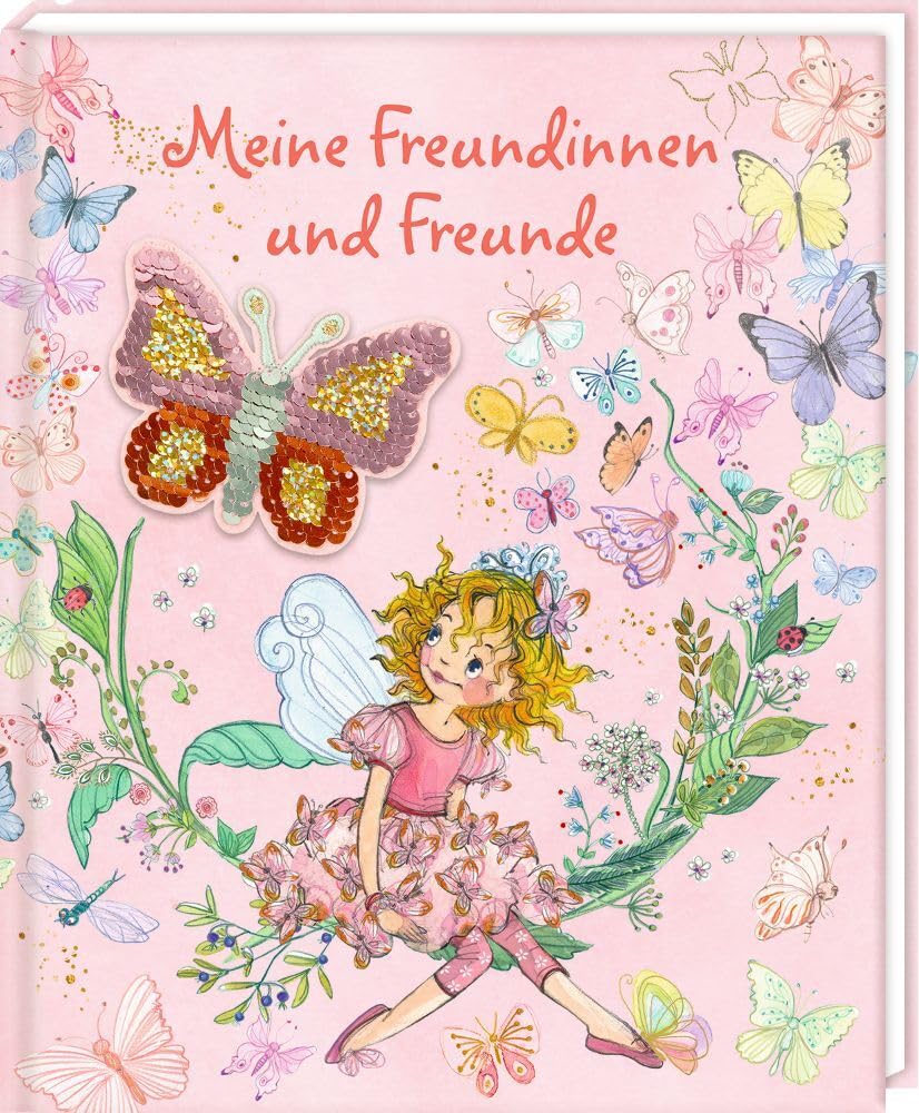 Freundebuch – Meine Freundinnen und Freunde: mit Wendepailletten-Patch (Prinzessin Lillifee) Non-fiction