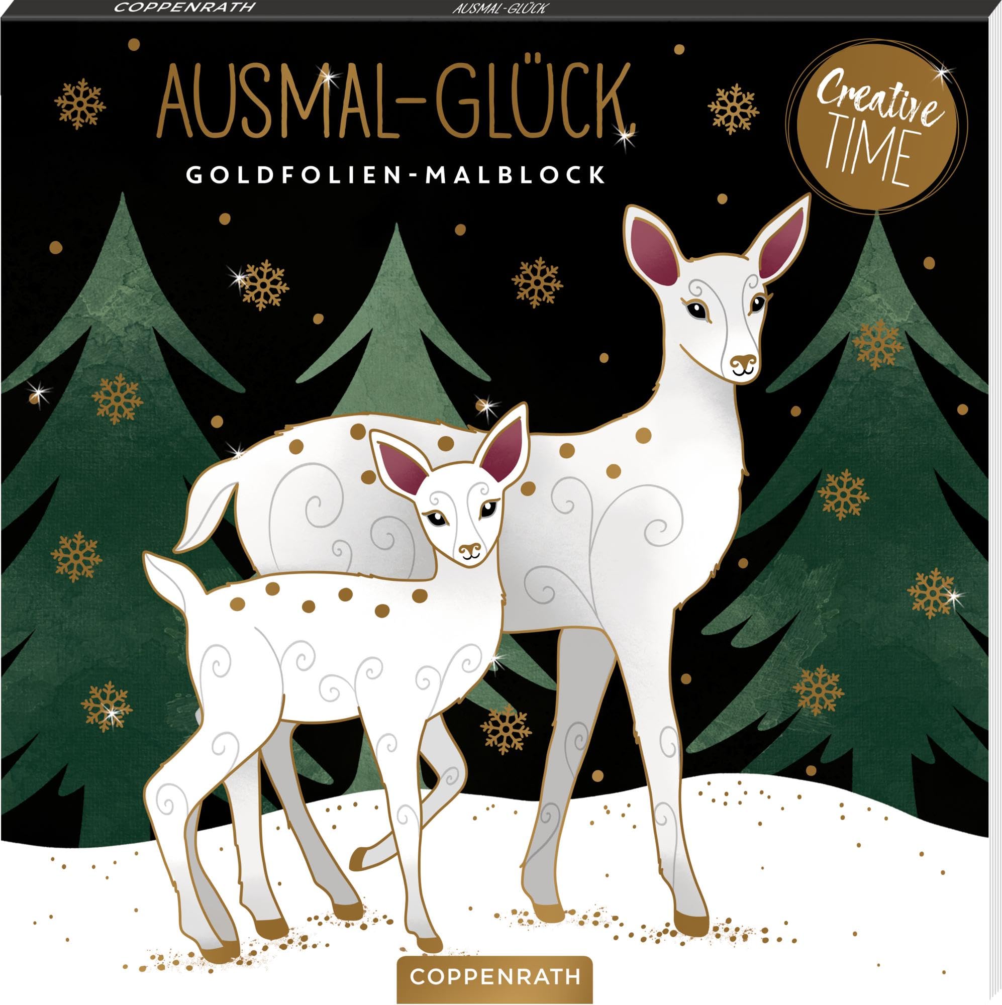 Ausmal-Glück Goldfolien-Malblock Lifestyle