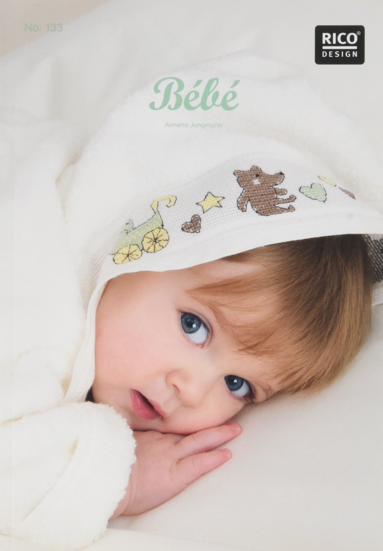 Bébé: Kreuzstich-Stickideen Frottier Hobbies & Crafts