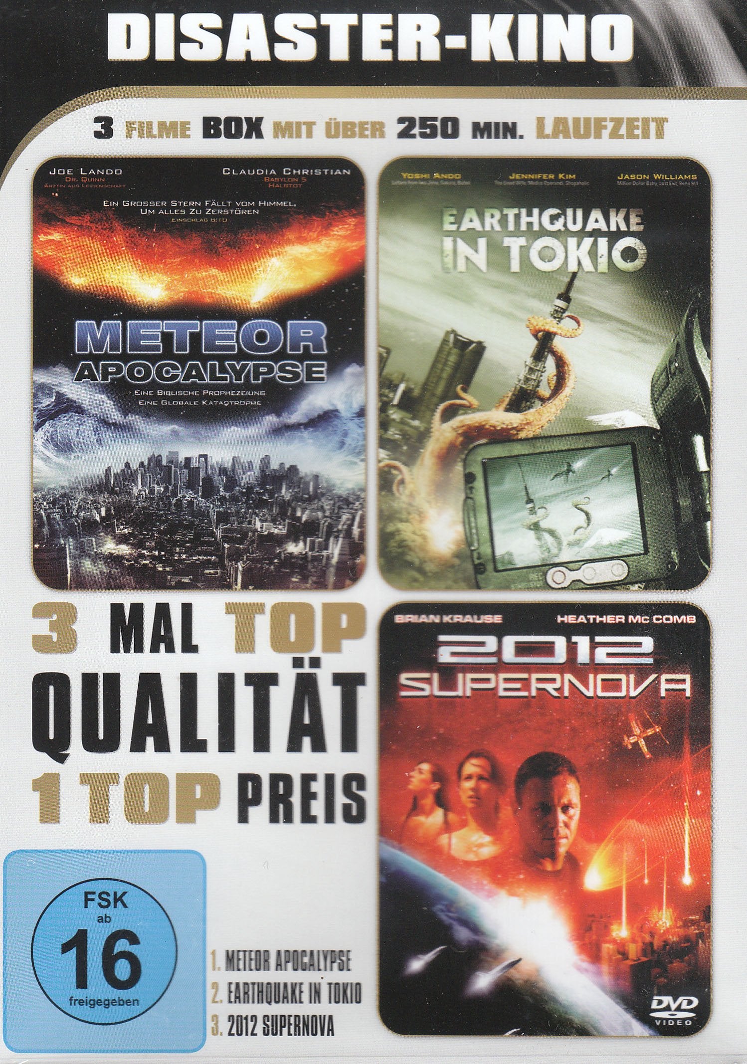 Disaster-Kino: Meteor / Earthquake in Tokio / 2012 Supernova Films