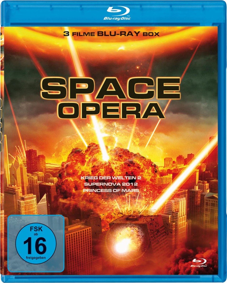 Space Opera - 3 Filme Science Fiction Box (Krieg der Welten 2, Supernova 2012, Princess of Mars) Films