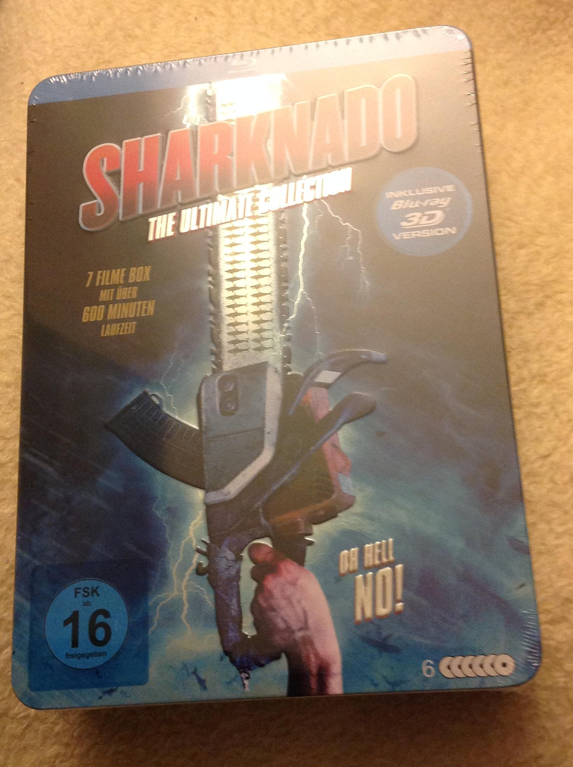 Sharknado The Ultimate Collection : 7 Filme Box incl. 3D Blu-Ray Version Steelbox Films