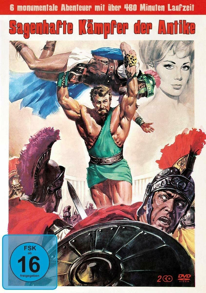 6 Monumentalfilm Klassiker – Sagenhafte Kämpfer der Antike – Hercules + Siegfried + Julius Cäsar + Troja DVD Box Limited Edition Movies
