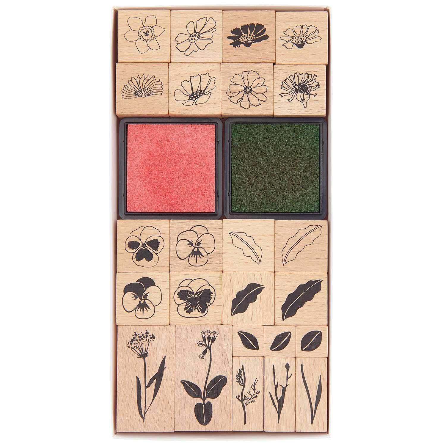 Stempelset Futschikato, Blumen, FSC 100% Hobbies & Crafts