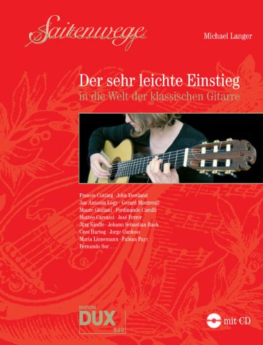 Saitenwege- der sehr leichte Einstieg (+CD) inkl. Dunlop Plektrum - leichte und populäre Spielstücke aus 500 Jahren Gitarrenliteratur von der Renaissance bis zur Gegenwart, herausgegeben von Michael Langer - Ringbindung - Noten/Sheetmusic cd