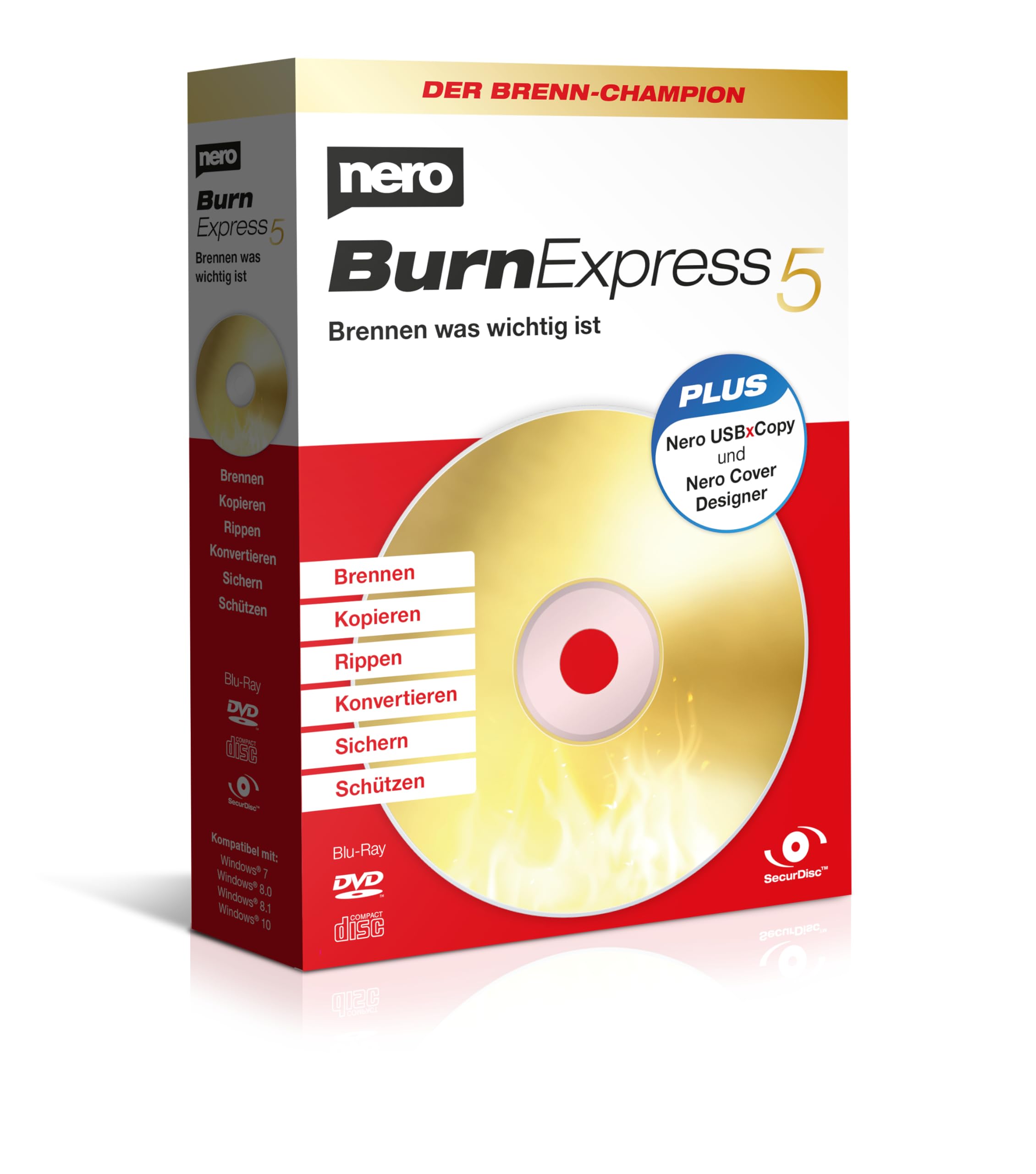 Nero Burn Express 5 - Brennen | Kopieren | Rippen | Konvertieren | Sichern | Schützen Hobbies & Leisure