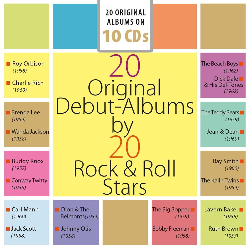 20 Original Debut-Albums by 20 Rock'n'Roll Stars Metal & Hardrock