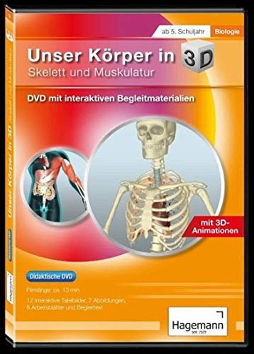 Didaktische DVD Unser Körper in 3D - Skelett und Muskulatur. DVD-ROM Books