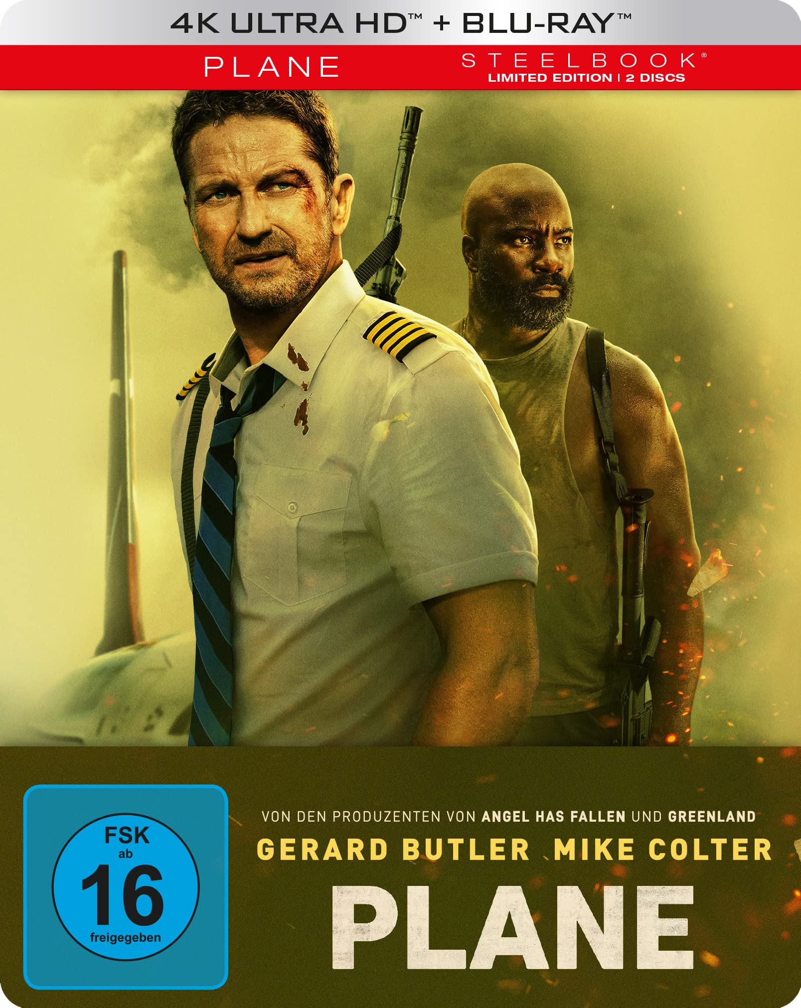 Plane - Limitiertes Steelbook (4K Ultra HD) (+ Blu-ray) Films